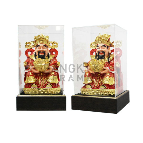 กรอบกล่องใสโชว์สินค้าฐานไม้